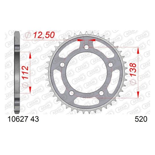AFAM CREMALHEIRA A�O 520 CBF500 NC700 NC750 X-ADV HORNET 750