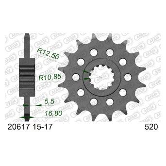 AFAM PINHAO 520 NC700 NC750 ADV X-ADV750 FORZA 750 2012-24 AFAM PINHAO 520 NC700 NC750 ADV X-ADV750 FORZA 750 2012-24