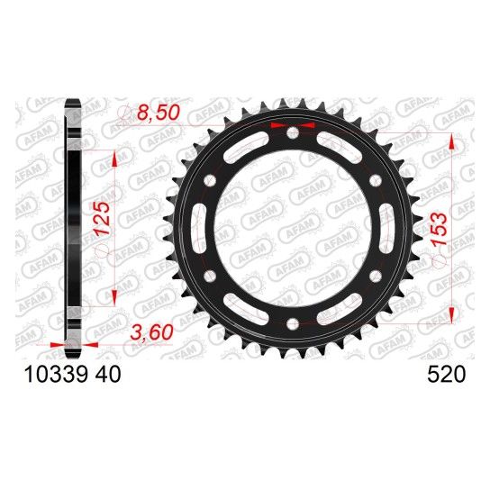 AFAM CREMALHEIRA A�O 520 CRF 300 L LA RALLY 2021-24
