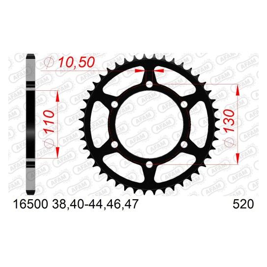 AFAM CREMALHEIRA A�O 520 ER5 Ninja 250/300/400 Z300 Z400