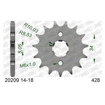AFAM PINHAO 428 DERBI SENDA 125 CB 125F CBR125 VOGE 125 R AFAM PINHAO 428 DERBI SENDA 125 CB 125F CBR125 VOGE 125 R