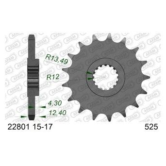 AFAM PINHAO 525 GSX-R1000 2017-24 AFAM PINHAO 525 GSX-R1000 2017-24