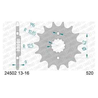AFAM PINHAO 520 EL250 NINJA 250/300/400 Z300/Z400/Z500 2024 AFAM PINHAO 520 EL250 NINJA 250/300/400 Z300/Z400/Z500 2024