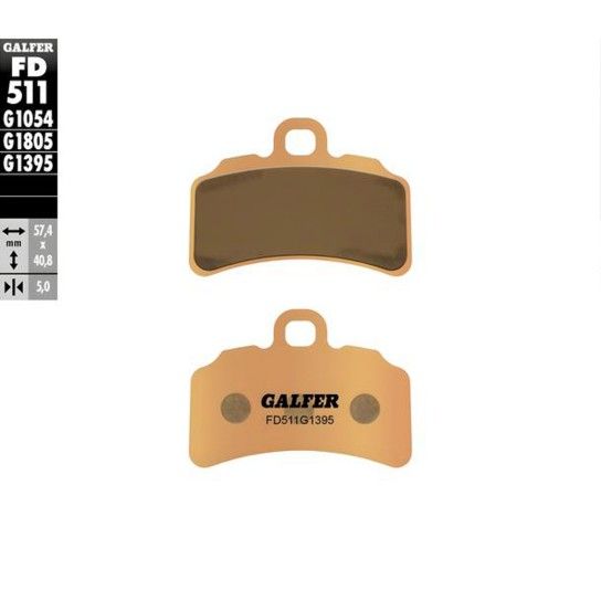 GALFER 511-1395 PASTILHAS TRAVAO TRIAL