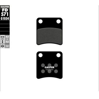 GLAFER SINTER SCOOTER BRAKE PADS