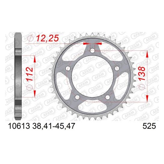 AFAM CREMALHEIRA A�O 525 CB600F CBR650 CBR900 VT750 CMX1100