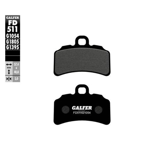 GALFER 511-1054 PASTILHAS DE TRAVAO GALFER 511-1054 PASTILHAS DE TRAVAO