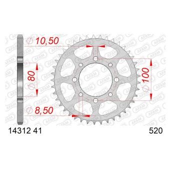 AFAM CREMALHEIRA AÇO 520 GN250 1985-01 GZ250 2002-08 TU250 AFAM CREMALHEIRA AÇO 520 GN250 1985-01 GZ250 2002-08 TU250