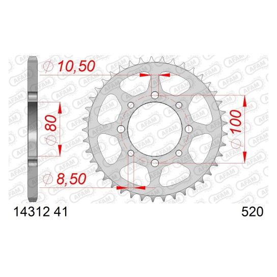 AFAM CREMALHEIRA A�O 520 GN250 1985-01 GZ250 2002-08 TU250