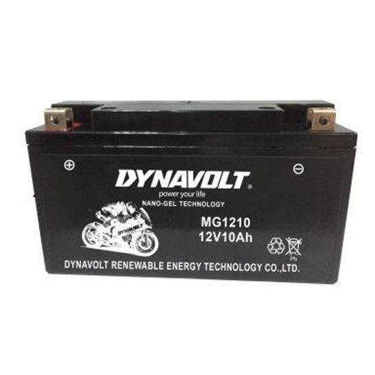 DYNAVOLT BATERIA MG1210 NANO GEL YT1210 DYNAVOLT BATERIA MG1210 NANO GEL YT1210