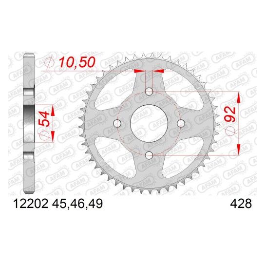 AFAM CREMALHEIRA A�O 428 RD 125 SR 125 TZR 125