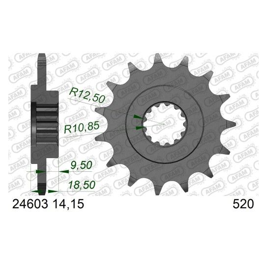 AFAM PINHAO 520 Z 750 2004-13 Z 800 2013-16 AFAM PINHAO 520 Z 750 2004-13 Z 800 2013-16