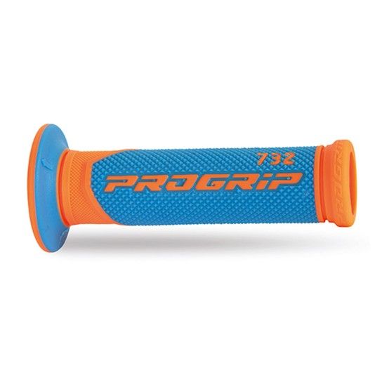 PROGRIP GRIPS 732 SUPERBIKE ORANGE FLUOR/LIGHT BLUE PROGRIP GRIPS 732 SUPERBIKE ORANGE FLUOR/LIGHT BLUE