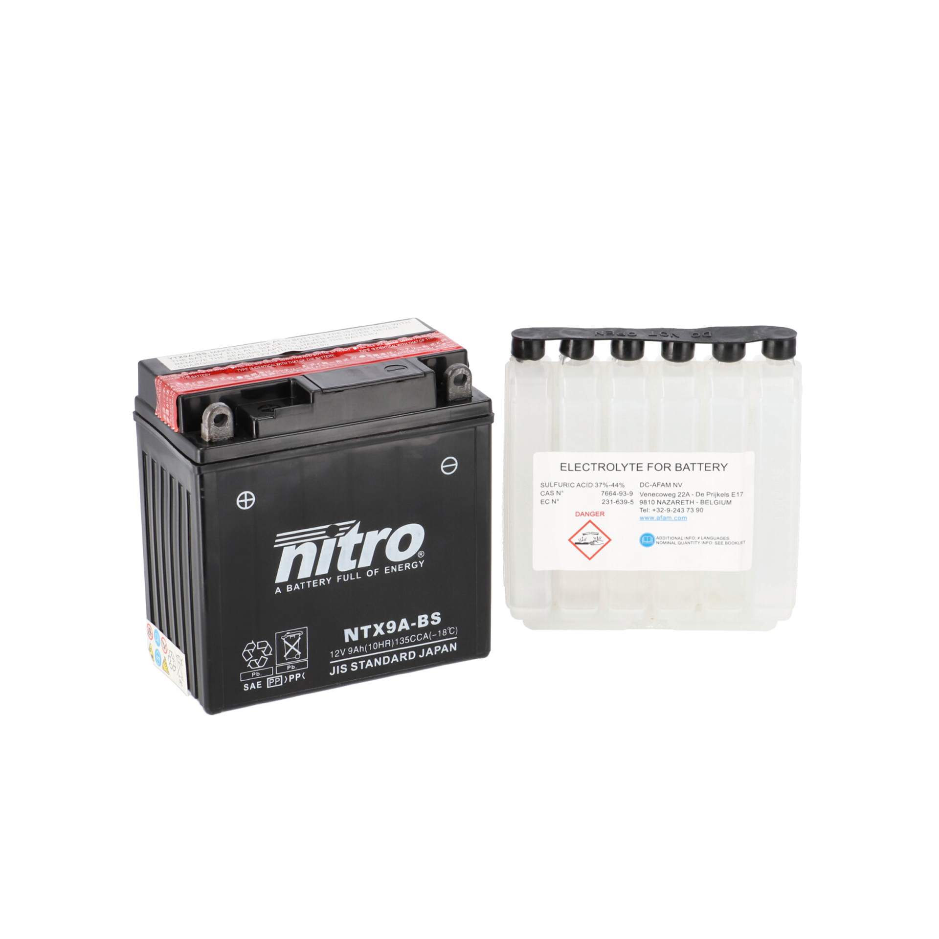 NITRO BATERIA NTX9A-BS AGM COM CARGA ACIDO NITRO BATERIA NTX9A-BS AGM COM CARGA ACIDO