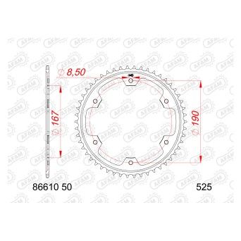 AFAM CREMALHEIRA A�O 525 TRIUMPH TIGER 850/900 2022-24