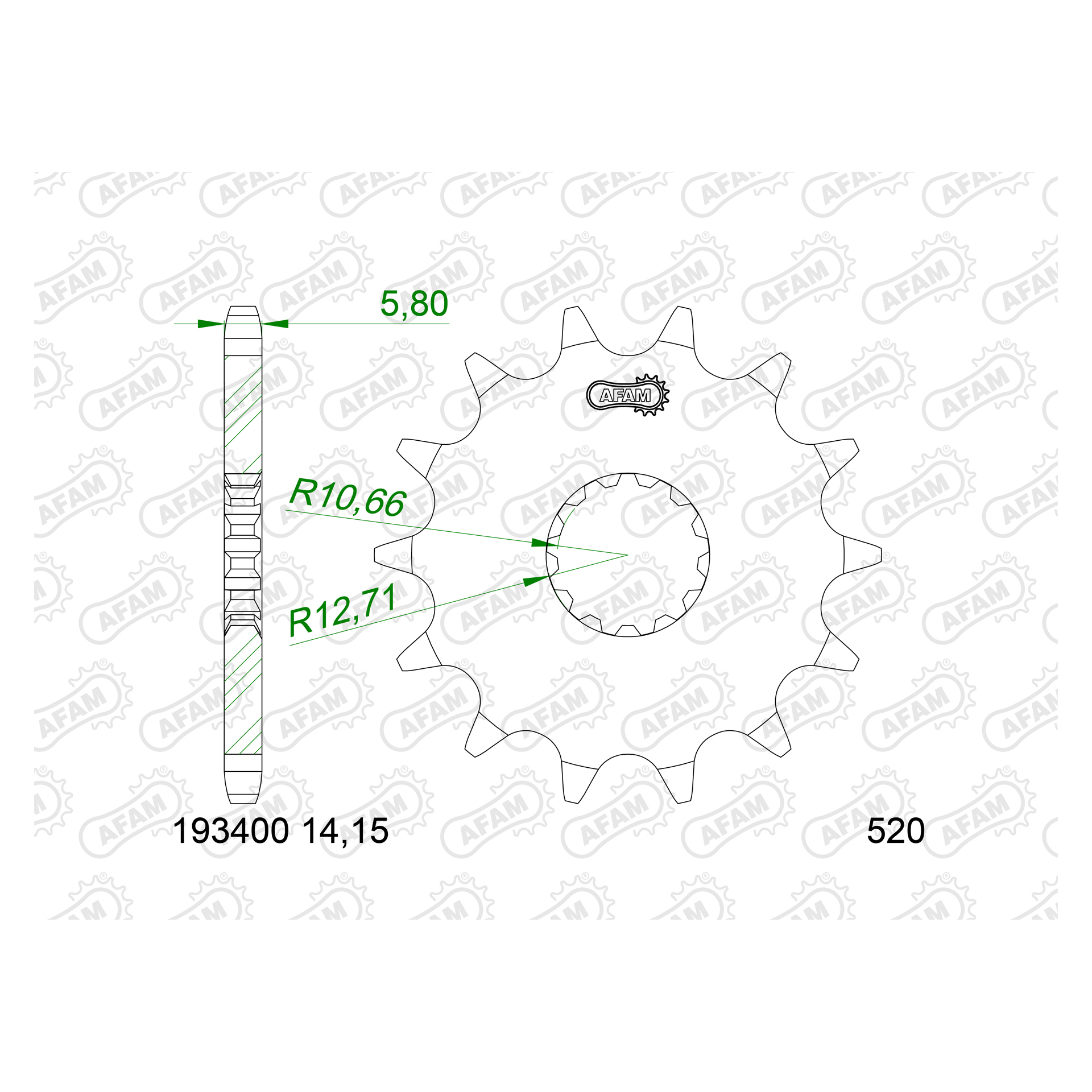 AFAM PINHAO 520 CF 400 NK 450 MT SR SR-S 2023-25 TRK 702