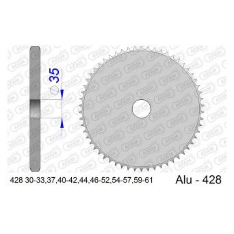 AFAM CREMALHEIRA ALUMINIO CHEIA 428-50