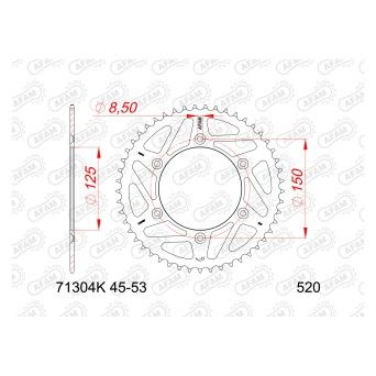 AFAM CREMALHEIRA A�O PRETO 520 KTM HUSQVARNA GAS GAS CF MOTO