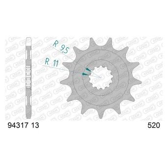 AFAM PINHAO 520 TM EN 250 300 FI 2011-20 MX 250 FI 2012-18