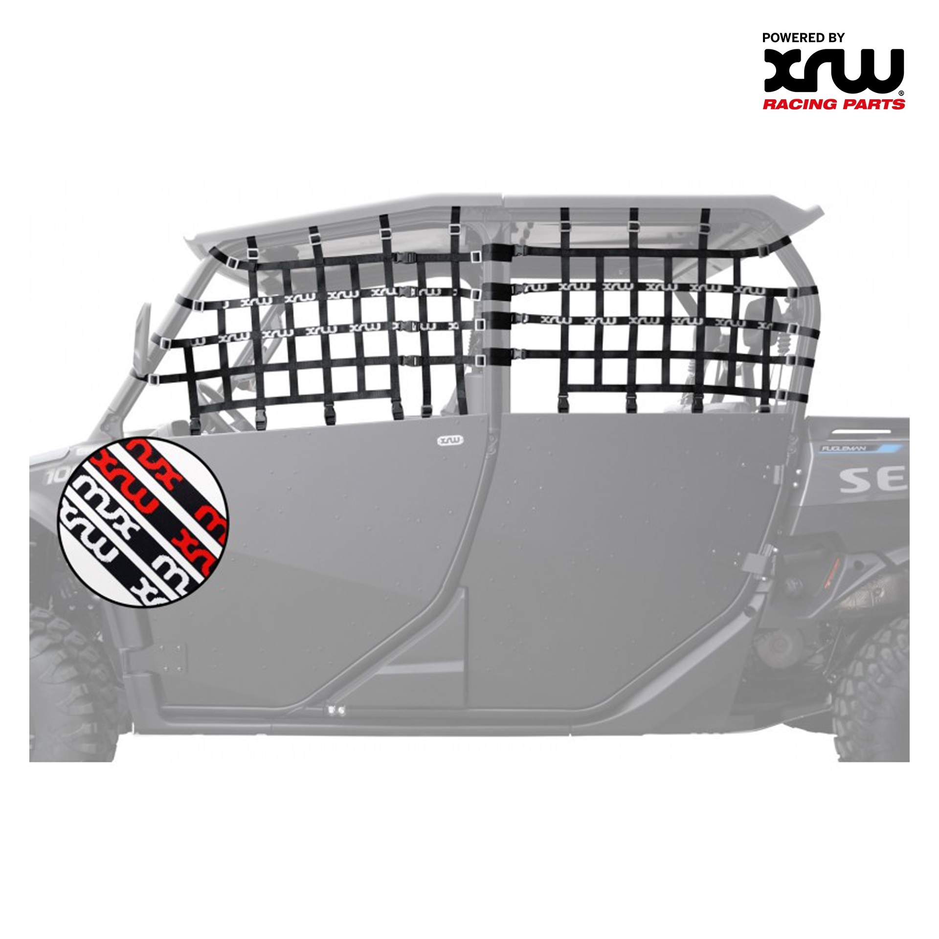KIT ROLL CAGE NETS XRW WHITE - FUGLEMAN U10 CREW
