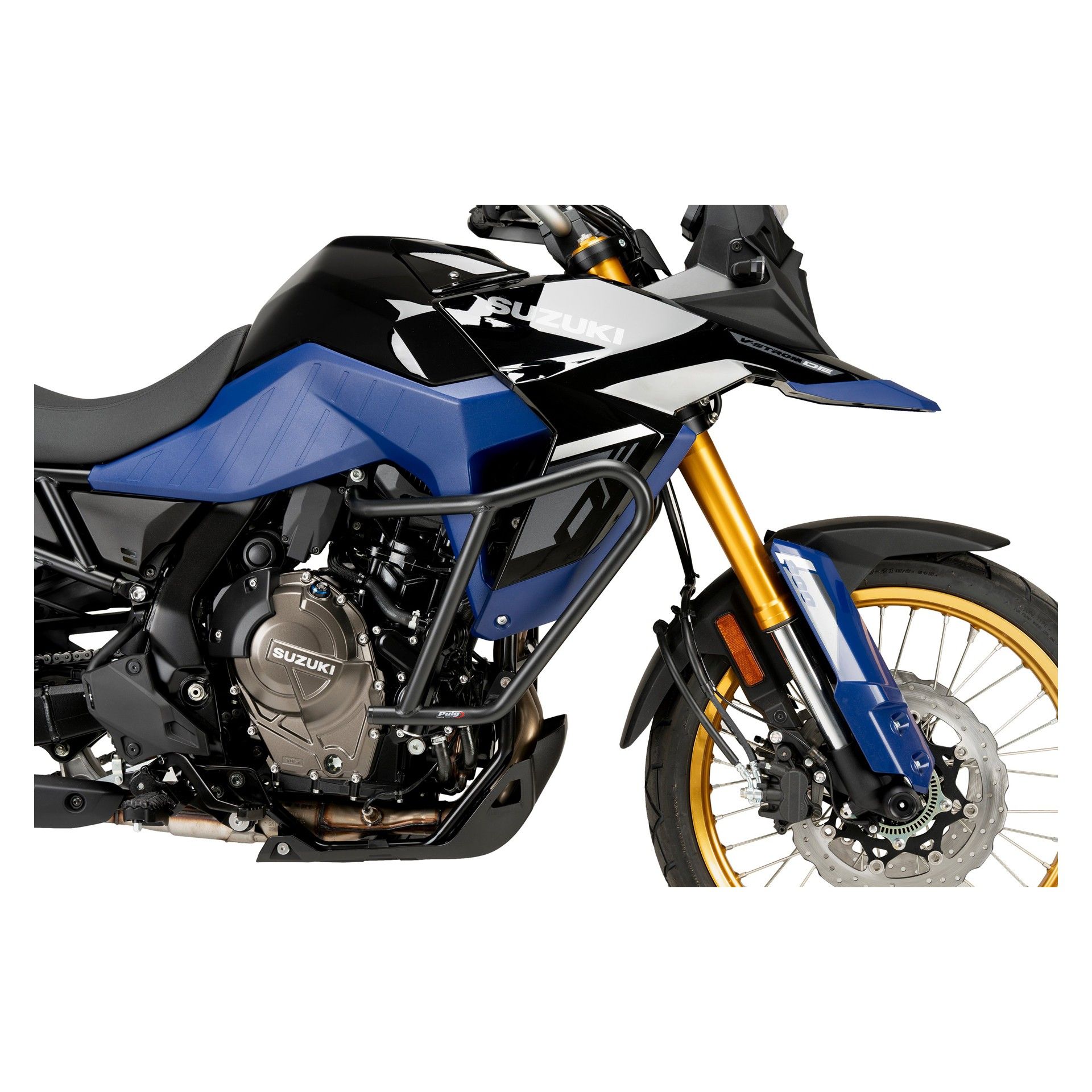 PUIG DL800 V-STROM 2024-25 PROTE��O DE MOTOR PRETO