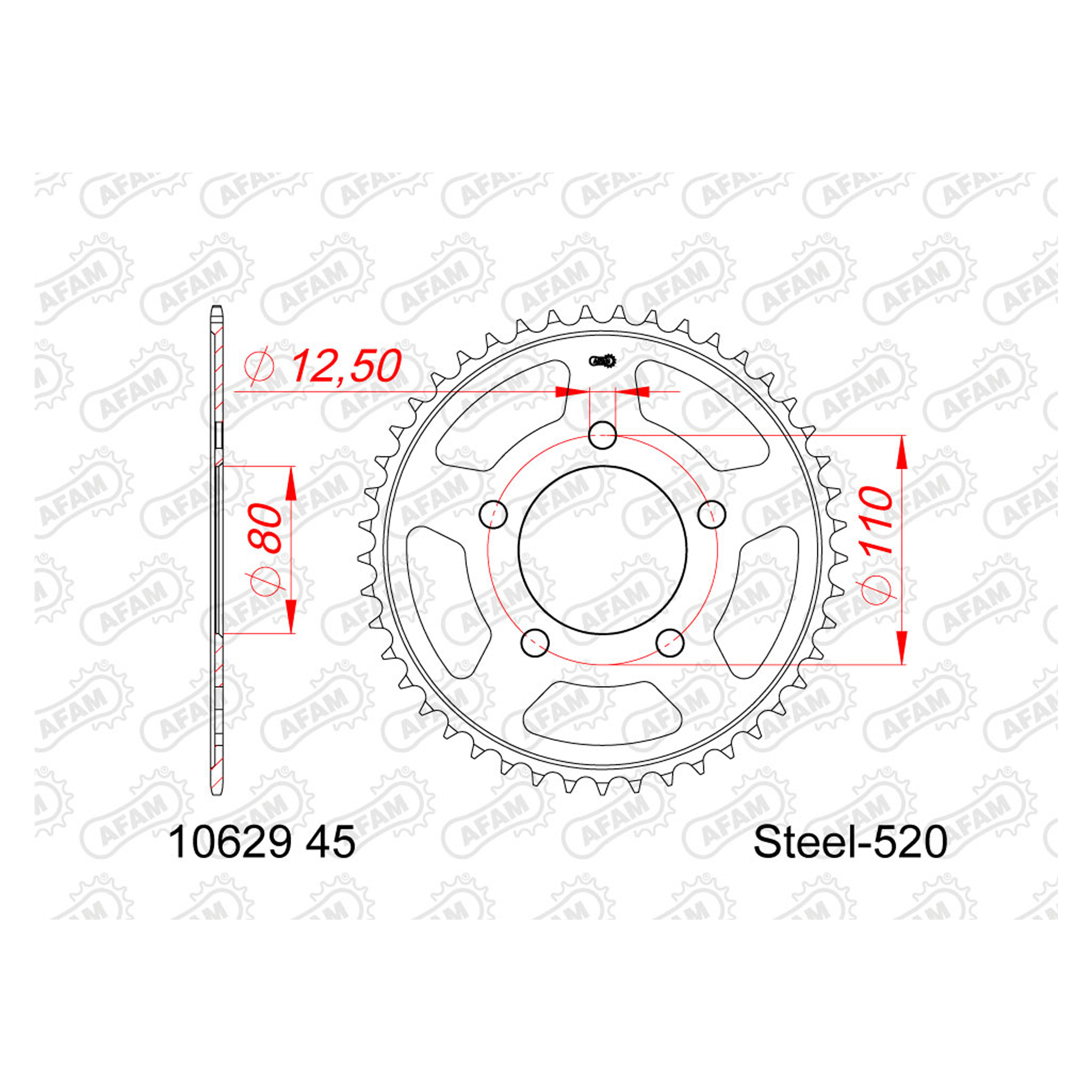 AFAM CREMALHEIRA A�O 520 XL 750 TRANSALP 2023-24