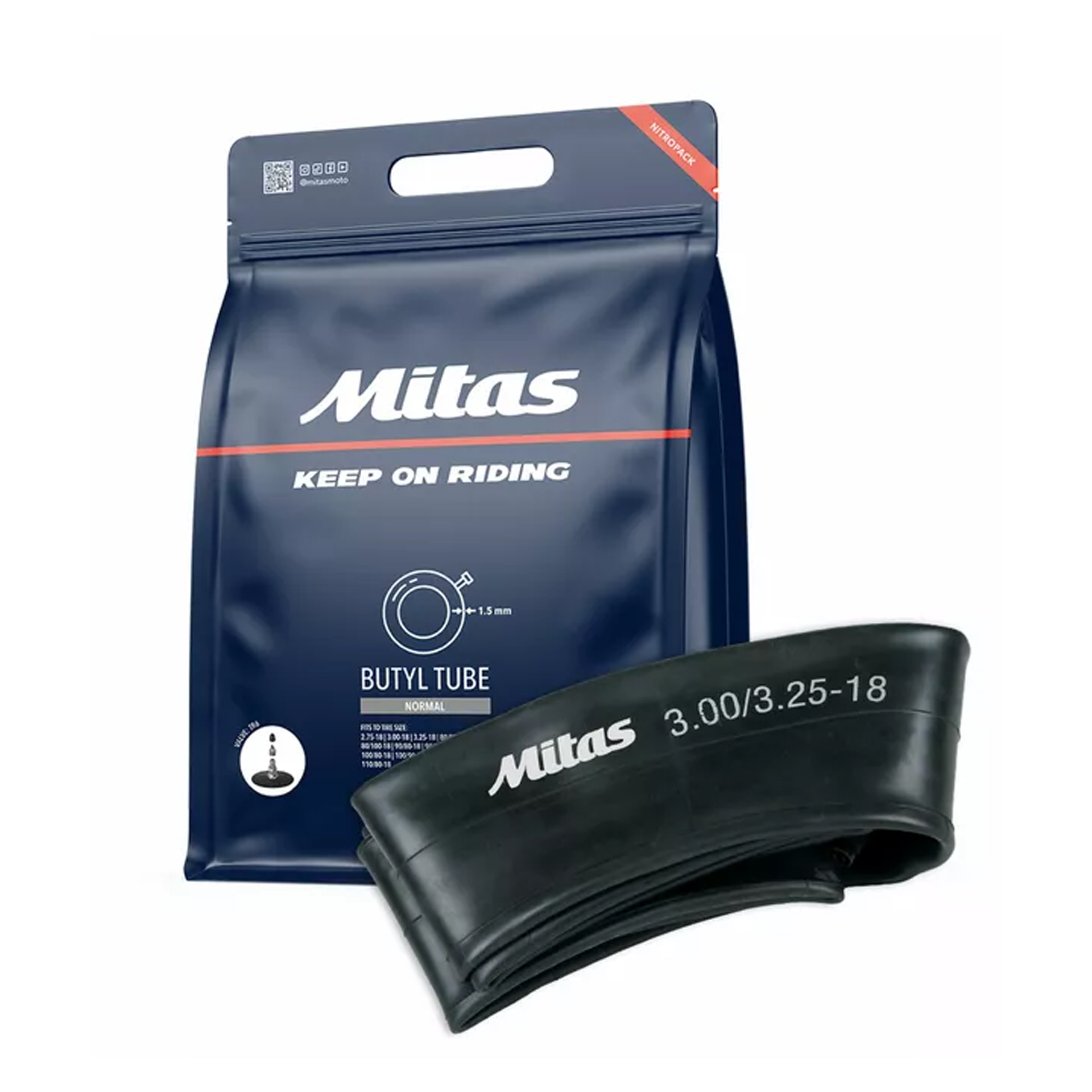 MITAS CAMARA 90/90-80/100-21 TR6 UHD ULTRA REF 4mm