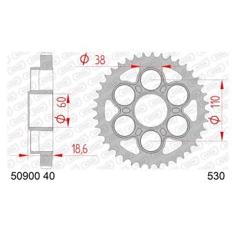 AFAM CREMALHEIRA A�O 530 DUCATI MULTISTRADA 1200 1260 2010-2