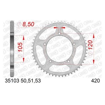 AFAM CREMALHEIRA A�O 420 X-RAY 50 GENERIC RX50 DT50R Supermt