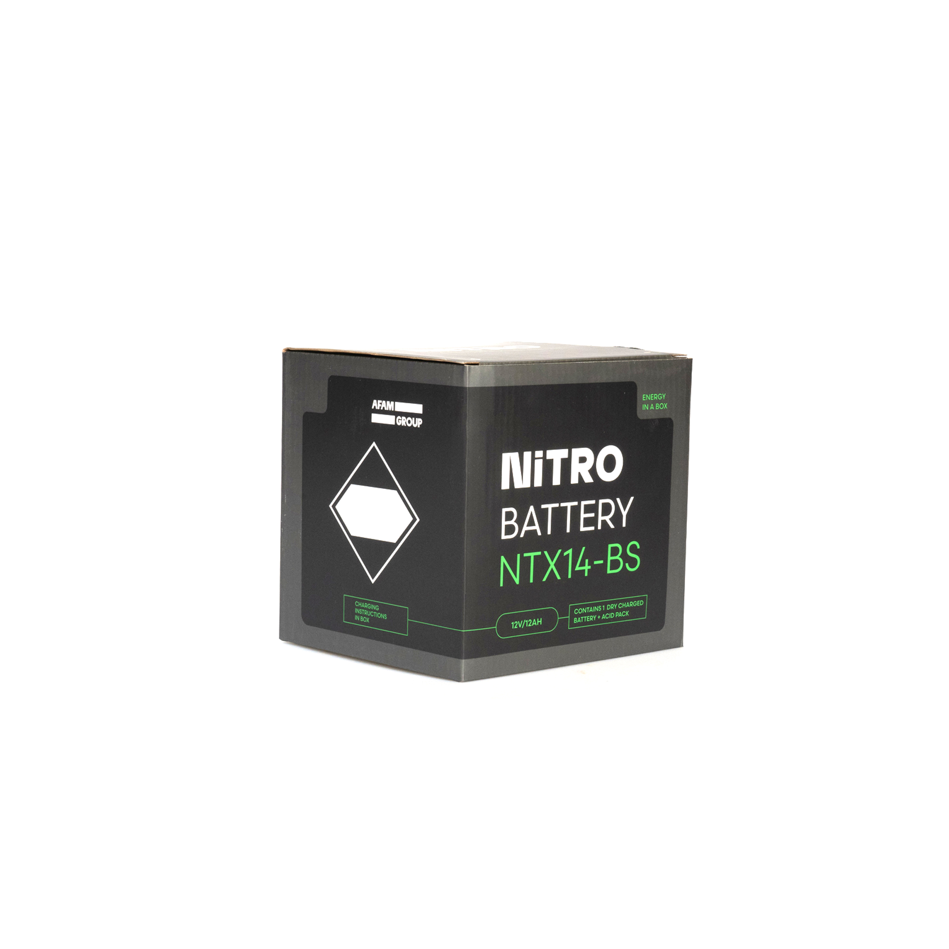 NITRO BATERIA NTX14-BS AGM COM CARGA ACIDO NITRO BATERIA NTX14-BS AGM COM CARGA ACIDO
