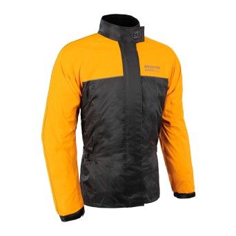 OXFORD BLUSAO DE CHUVA PRETO/LARANJA