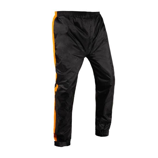 OXFORD CAL�AS DE CHUVA PRETO/LARANJA