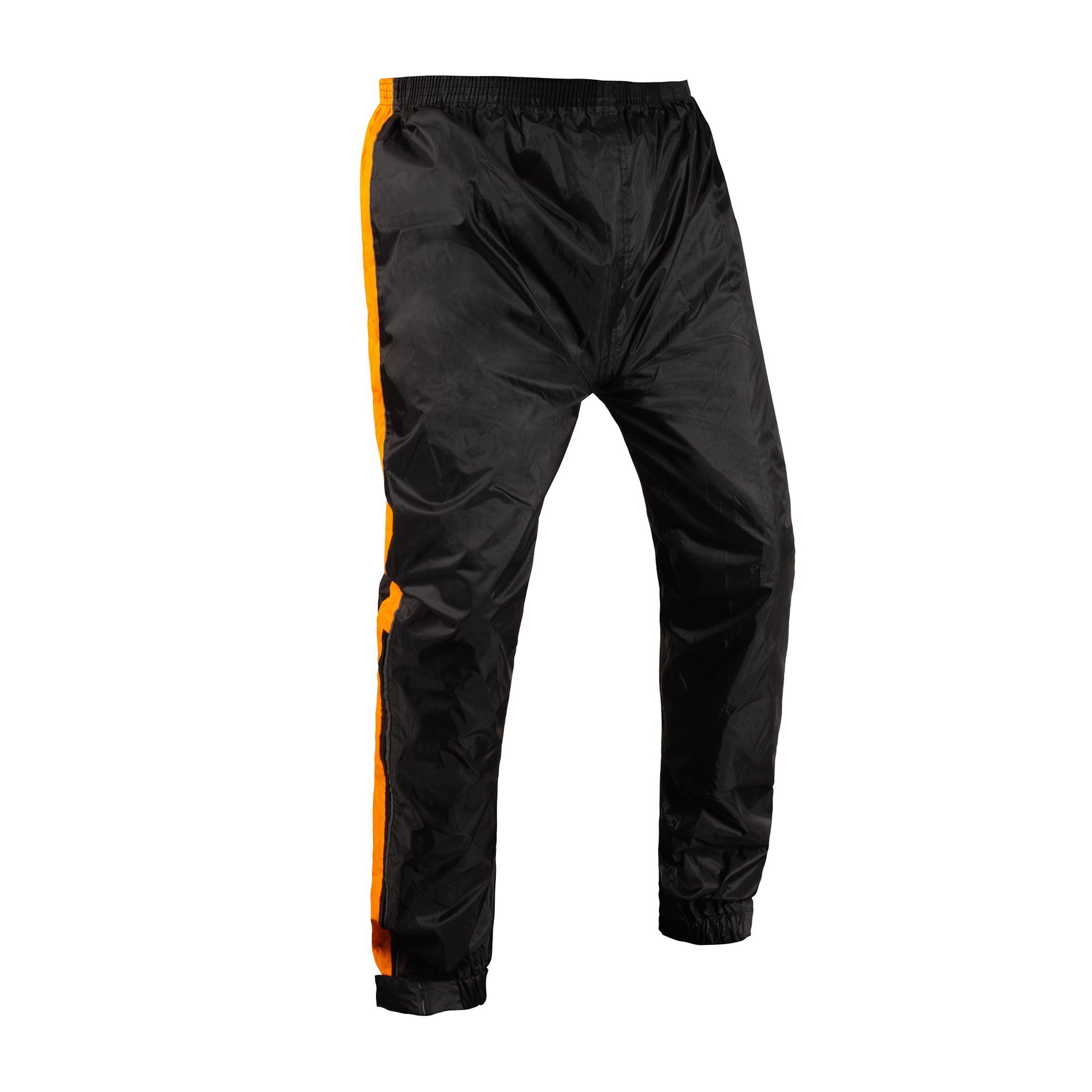 OXFORD CAL�AS DE CHUVA PRETO/LARANJA