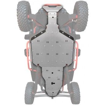 KIT PROTE��O INFERIOR CENTRAL ALUMINIO SUPER VILLAIN SX20T