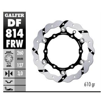 GALFER BETA RR 4T 2013- DISCO FRENTE FLUTUANTE E RASURADO