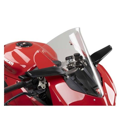 PUIG PANIGALE V4 2018-25 ESPELHO ESQUERDO AILERON PRETO