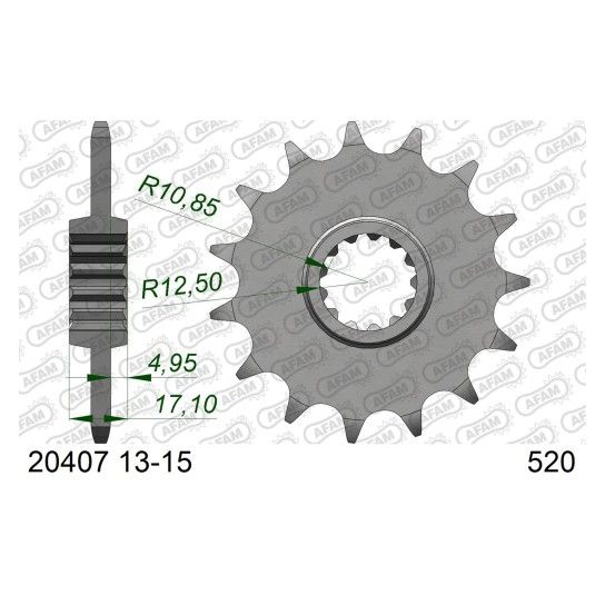 AFAM PINHAO 520 CB500 CBR500 CMX500 NX500 VOGE 500 DS AFAM PINHAO 520 CB500 CBR500 CMX500 NX500 VOGE 500 DS