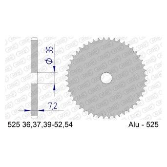 AFAM CREMALHEIRA ALUMINIO CHEIA 525-47